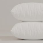 Oreiller polyester antiallergique – vue latérale, protection anti-acariens